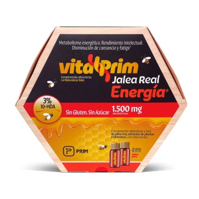 Vitalprim Jalea Real Energía Sabor Pera 20 viales 10 ml