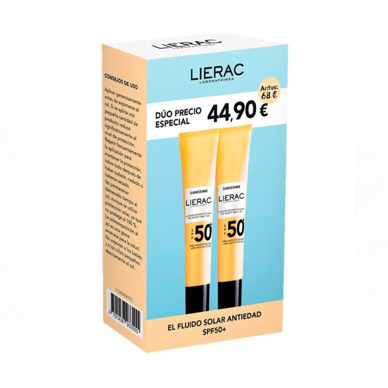 Duplo Lierac Sunissime Antiedad SPF50+ 2 x 40 ml