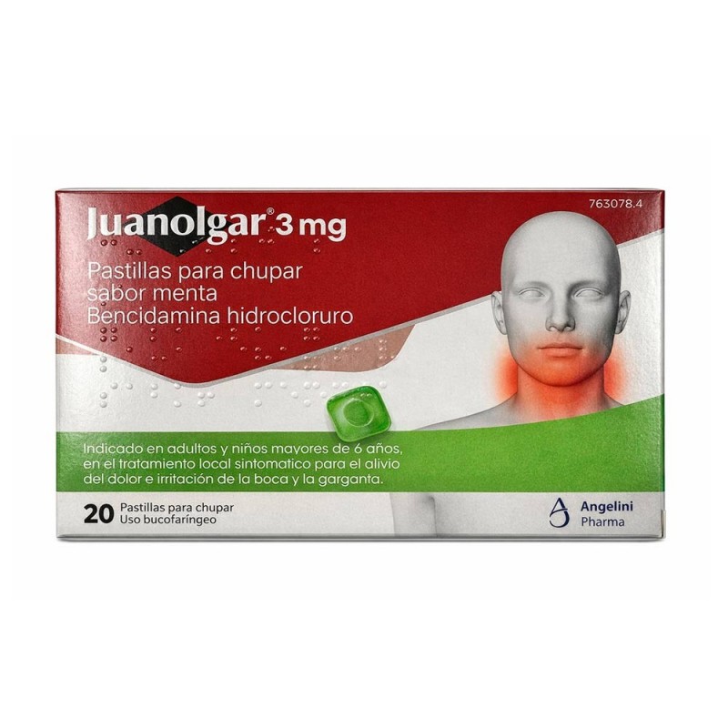 Juanolgar Menta 3 mg 20 pastillas