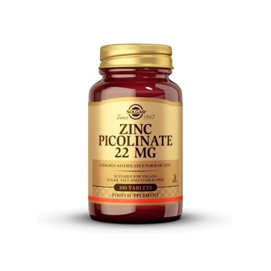 Solgar Picolinato De Zinc 100 comprimidos