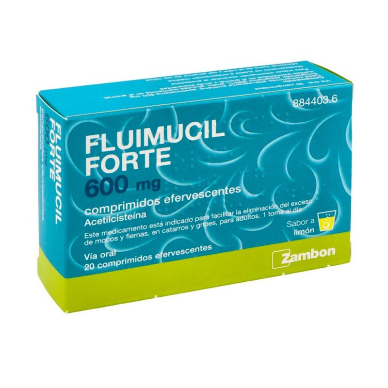 Fluimucil Forte 600 mg 20 Comprimidos Efervescentes