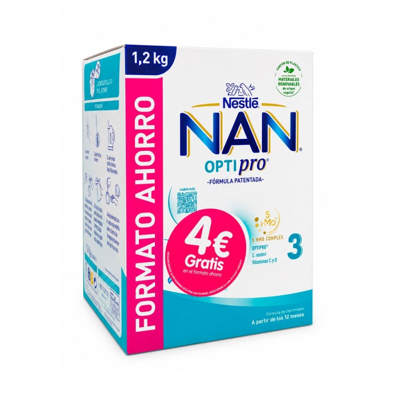 Nan Optipro 3 Bib 2 envases 2 x 600 g