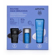 Cofre Apivita Routine Aqua Beelicious Mascarilla Detox 15 ml + Sérum Hidratante 10 ml + Gel Crema Hidra 40 ml