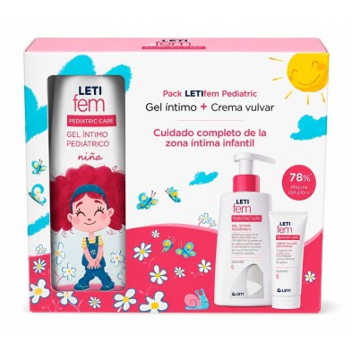 Pack LetiFem Gel Íntimo Pediatric 250 ML + Crema Vulvar 30 ML