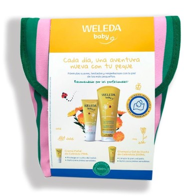 Pack Weleda Crema Pañal y Champú-Gel con Neceser
