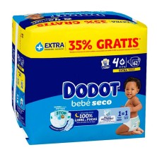 Dodot Bebé Seco Extra Talla 4+ 62 unidades