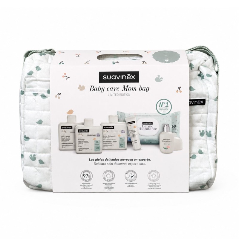 Pack Suavinex Bolso Paseo Verde Cosmética Bebé