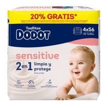 Dodot Toallitas Sensitive 4x56 unidades