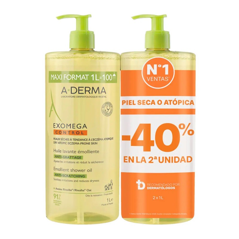Duplo A-Derma Exomega Aceite Limpiador 2x1 L