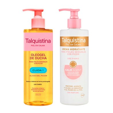 Pack Talquistina Oleogel + Hidratante 2x400 ml | Piel sensible