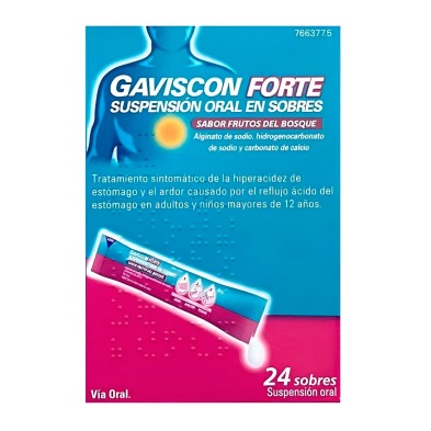Gaviscon Forte Frutos del Bosque 24 sobres | Acidez