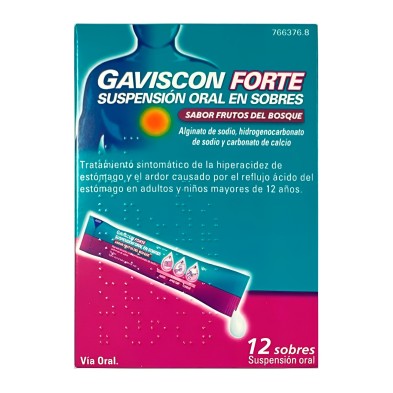 Gaviscon Forte Frutos del Bosque 12 sobres | Acidez