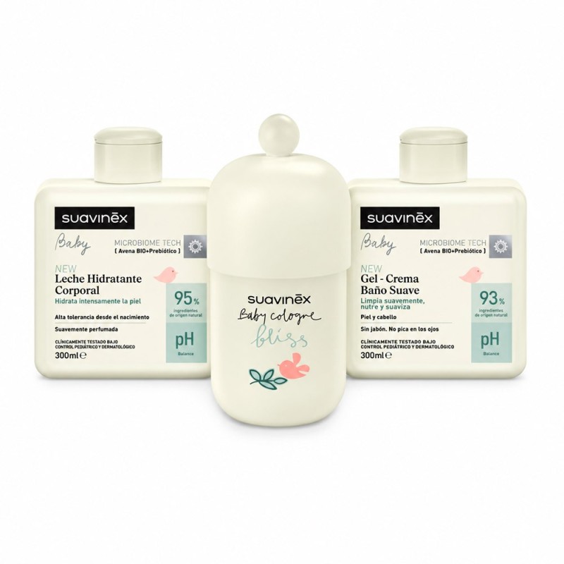 Pack Suavinex Baby Cologne Bliss 100 + 300 + 300 ml