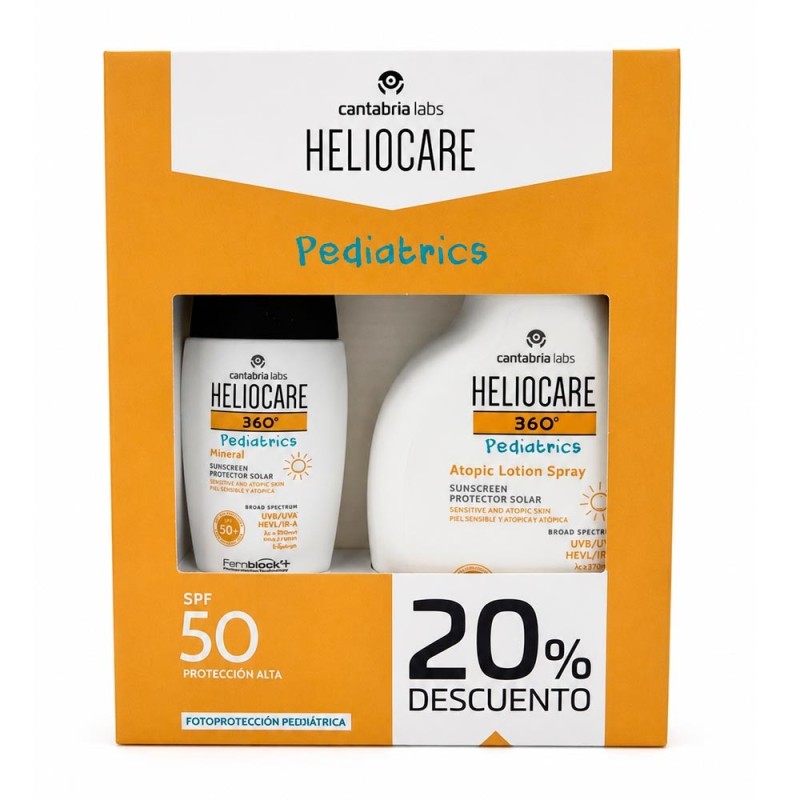 Pack Heliocare Pediatrics Atopic + Mineral SPF 50