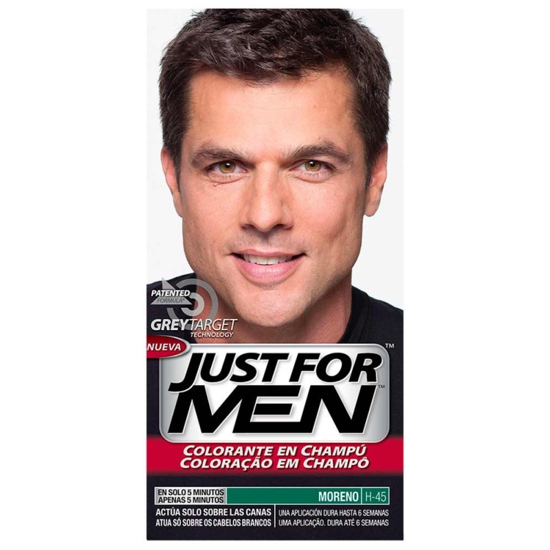 JUST FOR MEN COLORANTE EN CHAMPU MORENO H-45