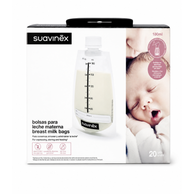 Suavinex Bolsas de Leche Materna con Rosca 20 unidades