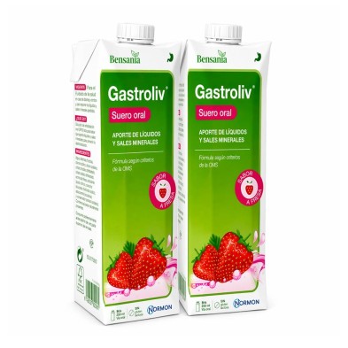 Bensania Gastroliv Suero Oral Fresa 2x250 ml Rehidratación