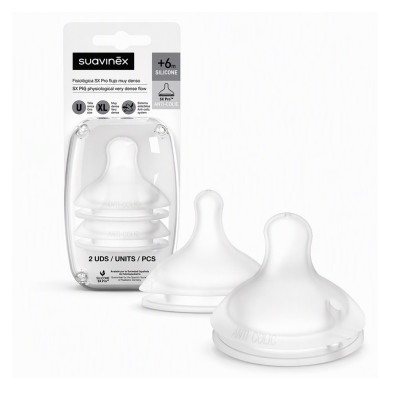 Suavinex Tetina de Silicona Flujo XL 2 Unidades