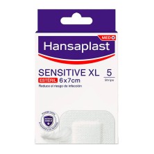 Hansaplast Sensitive XL Apósito Estéril 5 Uds 7 x 6 cm