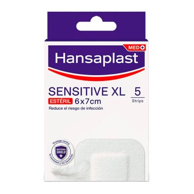 Hansaplast Sensitive XL Apósito Estéril 5 Uds 7 x 6 cm