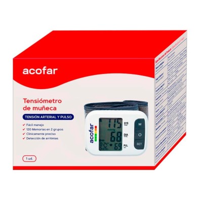 Acofar Tensiómetro Digital de Muñeca con detector de arritmias