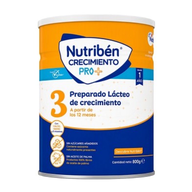 Nutribén Crecimiento 3 800 g | Leche de crecimiento infantil