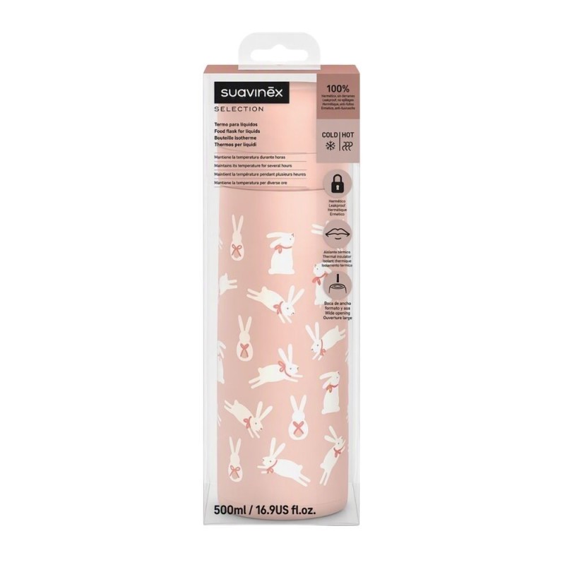 Suavinex Termo Líquidos Wonderland Rosa 500 ml | Bebé
