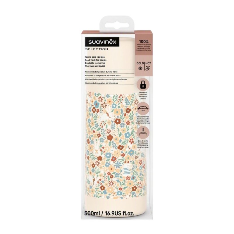 Suavinex Termo Líquidos Wonderland Beige 500 ml | Bebé