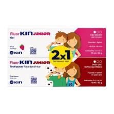 Pack Kin FluorKin Junior Fresa + Cola | higiene dental