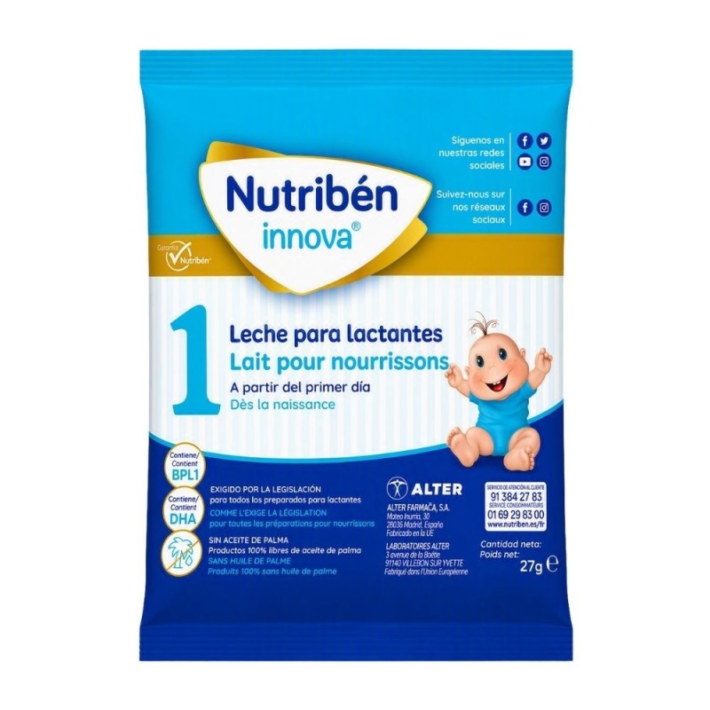 Nutribén Innova 1 27 g | Leche de fórmula para lactantes