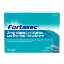 Fortasec 2 mg 20 cápsulas | Antidiarreico