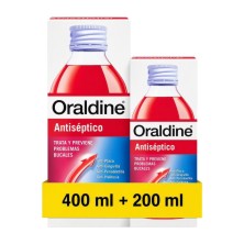 Oraldine Colutorio Antiséptico 400 ml + 200 ml | Bucal