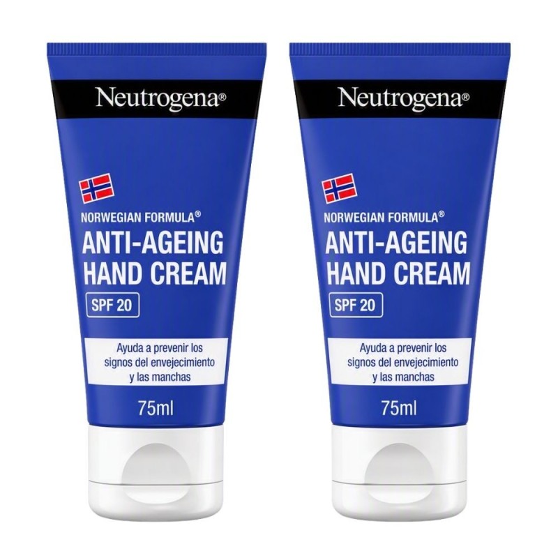 Duplo Neutrogena Manos Antiedad SPF 20 2x75 ml | Hidratante