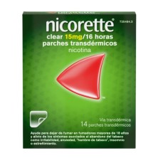 Nicorette Clear 15 mg 14 parches | Dejar de fumar