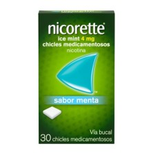 Nicorette Ice Mint 4 mg 30 chicles | Dejar de fumar