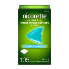 Nicorette Ice Mint 4 mg 105 chicles | Dejar de fumar