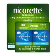 Nicorette Supermint 2 mg 80 comp. | Dejar de fumar