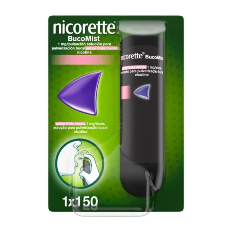 Nicorette Bucomist 1 mg Fruta Menta | Dejar de fumar