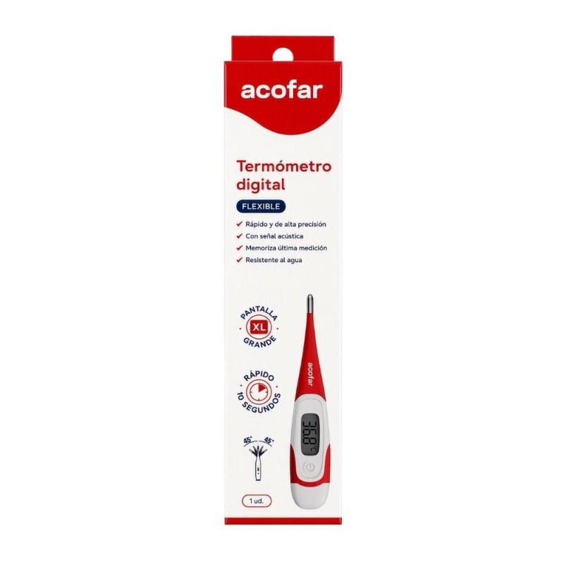 Acofar Termómetro Digital Flexible | Pantalla grande