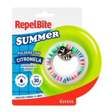 RepelBite Summer Pulsera con Citronela Niños | Repelente aromático