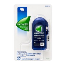 Nicorette Supermint 2 mg 20 comprimidos | Dejar de fumar
