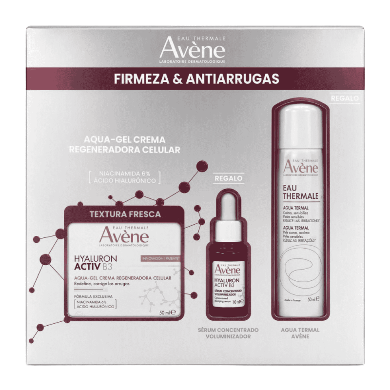 Avene Crema Pack Avène Hyaluron Activ B3 Aqua Gel- 50 Ml + Sérum 10 Ml + Agua Termal 50 Ml 10Ml
