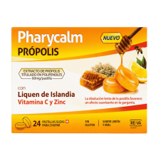 Pharycalm Propolis 24 pastillas suizas | Cuidado de garganta
