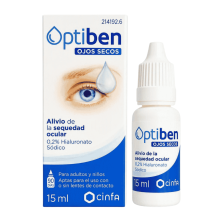 Optiben Ojos Secos 15 ml | Hidratación ocular