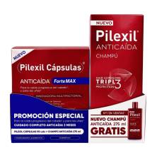 Pack Pilexil Forte MAX 90 cápsulas + Champú 275 ml