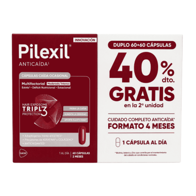Duplo Pilexil Anticaída Forte MAX 2x60 cápsulas | Cabello