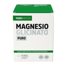 MaboNatur Magnesio Glicinato Puro 80 cápsulas | Energía