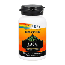 Solaray Bacopa 100 mg 60 cápsulas | Apoyo cognitivo