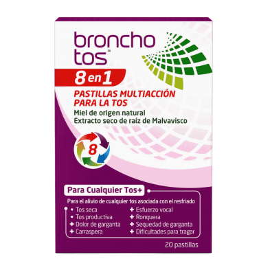 BronchoTos 8 en 1 20 pastillas | Alivio de la tos