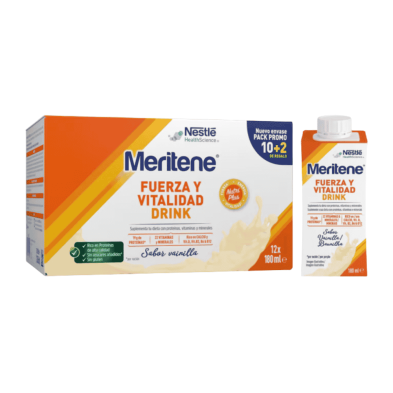 Meritene Drink Vainilla 12x180 ml | Complemento nutricional